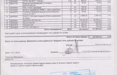 Расчёт запчастей Пежо 407