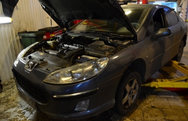 Пежо 407 замена двигателя (подробные фото)