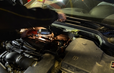 Открытие клапана выпуска воздуха из системы охлаждения