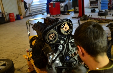 Установка ремня ГРМ Peugeot 407