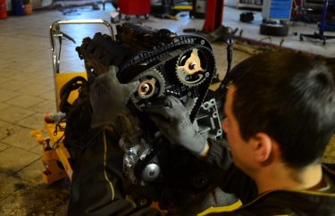 Установка ремня ГРМ Peugeot 407