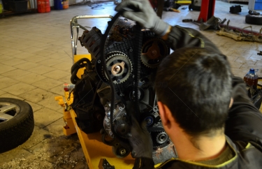 Установка ремня ГРМ Peugeot 407