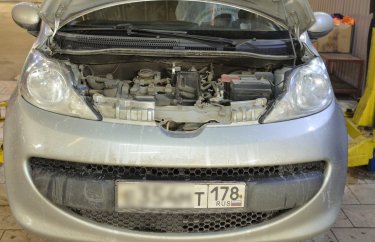 ТО на 80 тыс.км. Пежо 107 (подробные фото)